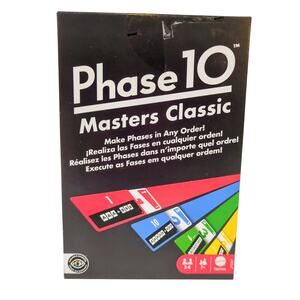 Phase 10 Masters Classic Card Game Mattel 2020 - Make Phases in Any Order! NEW